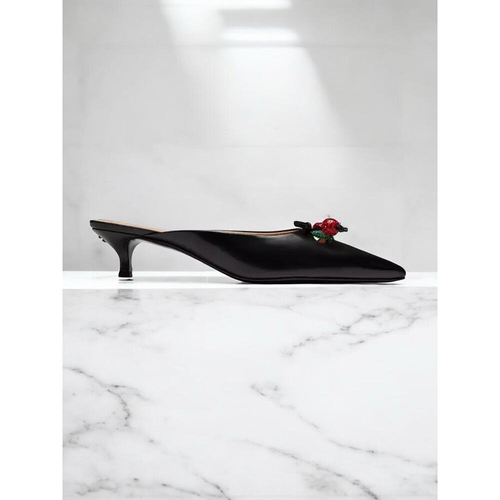 NWT Coach CAS59 Runway Leather Mule With Cherries Size 9.5B - Picture 2 of 12